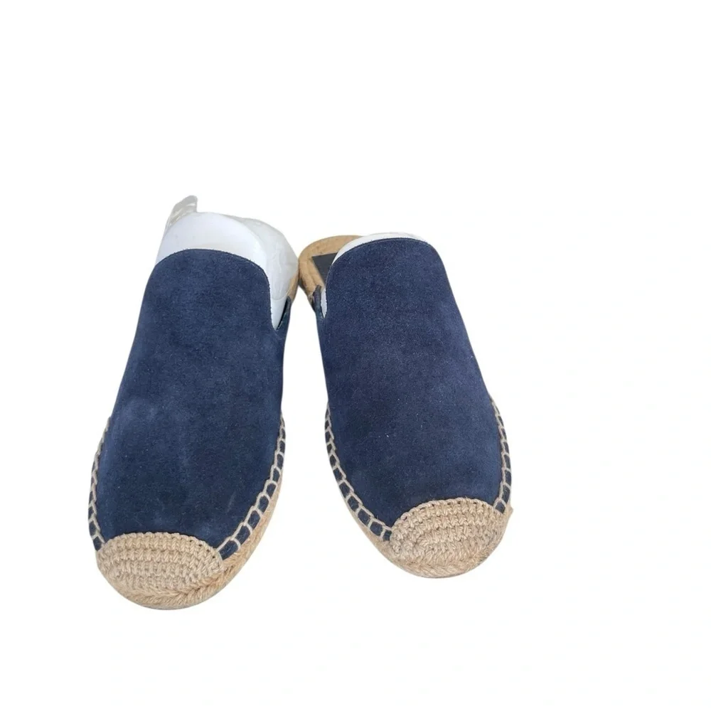 Tory Burch Max Espadrille Slide – Royal Navy Suede Size 7